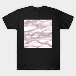 Pink Waves Watercolor T-Shirt